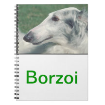 Cuaderno del perro del Borzoi