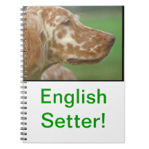 Cuaderno del perro del organismo inglés