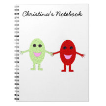 Cuaderno del personalizable de las uvas de la amis