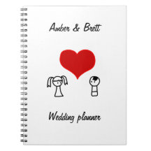 Cuaderno del planificador del boda de los "pares l