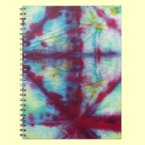 Cuaderno del teñido anudado de la baya cuadernos