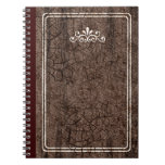Cuaderno duro de la mirada de la cubierta del vint