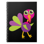 Cuaderno espiral - acción de gracias linda Turquía