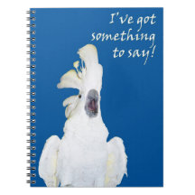 Cuaderno espiral de griterío del Cockatoo