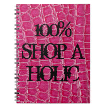 Cuaderno espiral de la piel del cocodrilo de Croc 
