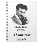 Cuaderno espiral joven de Tesla