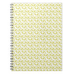 Cuaderno espiral, modelo del muérdago, amarillo