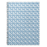 Cuaderno espiral, modelo del muérdago, azul