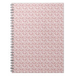 Cuaderno espiral, modelo del muérdago, rosado