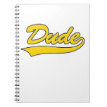 Cuaderno espiral, tipo, Swoosh atlético, amarillo