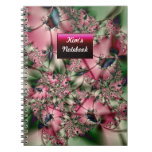 Cuaderno etiquetado nombre del fractal
