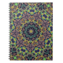 Cuaderno geométrico multicolor de la estrella
