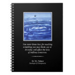 Cuaderno inspirado de la quiropráctica de la cita 