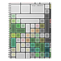 Cuaderno Neo-plasticism del estilo del vitral