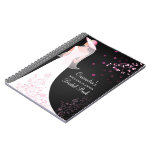 Cuaderno nupcial elegante del diario del boda del  cuadernos