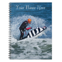 cuaderno personal del esquí del jet
