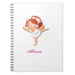 Cuaderno personalizado del regalo de la danza