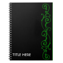 Cuaderno (verde) del ébano de Tendrillon