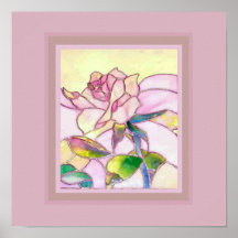Cuadrado color de rosa rosado dulce de cristal del