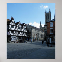 Cuadrado de la catedral, Lincoln, Inglaterra Reino Impresiones