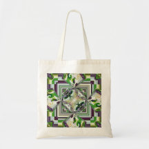 Cuadrado de la madreselva bolsa de mano