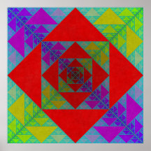 Cuadrado de Sierpinski Impresiones