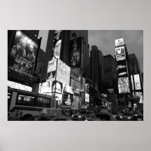 Cuadrado del tiempo de B&W Poster