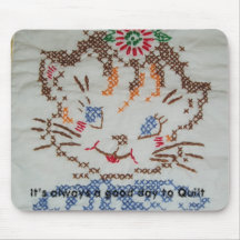 Cuadrado MousePad del edredón del gatito Alfombrillas De Ratón