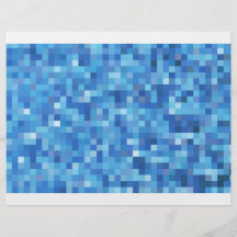 cuadrados abstractos azules tarjeta publicitaria