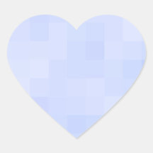 Cuadrados coloreados reconstruidos calcomanía de corazón personalizadas