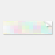Cuadrados coloreados reconstruidos etiqueta de parachoque