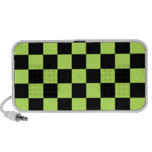 Cuadrados verdes retros mp3 altavoces