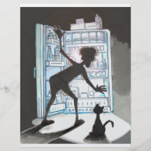 ¿Cuál está en el refrigerador? Aviador Tarjetas Publicitarias