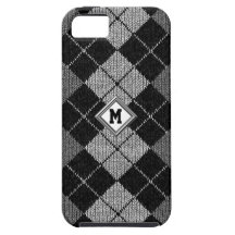 Cualesquiera iniciales en el caso cómodo del iPhon iPhone 5 Fundas