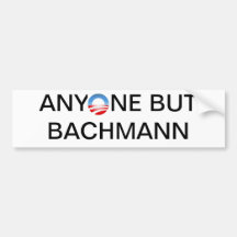Cualquier persona pero Bachmann Pegatina De Parachoque