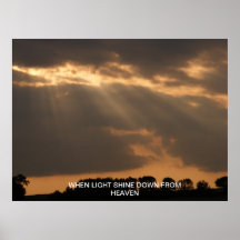 CUANDO ES LIGERO BRILLE ABAJO DE CIELO POSTERS