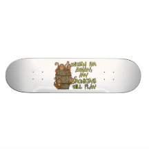 Cuando estoy ausente mis monos jugarán patines 