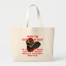 Cuando la bota del gobierno está en su cuello deja bolsa