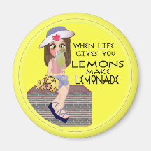 Cuando la vida le da los limones imán para frigorífico