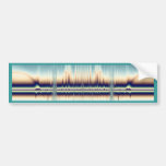 Cuarentena - arte del fractal etiqueta de parachoque