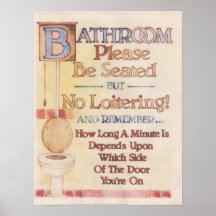 Cuarto de baño---Asiéntese por favor Impresiones