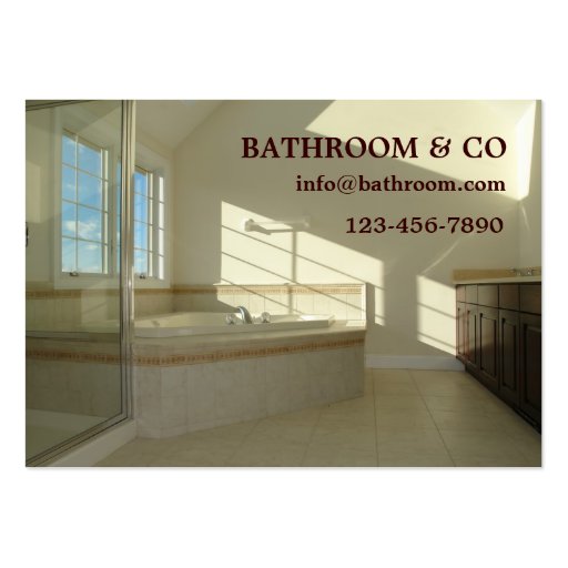 cuarto de baño principal tarjeta de visita