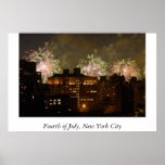 Cuarto de julio en Manhattan Poster