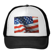 cuarto de julio y del Memorial Day Gorros Bordados