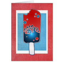 Cuarto de la tarjeta del Popsicle de julio