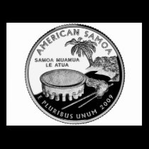 Cuarto del estado de American Samoa tarjetas postales
