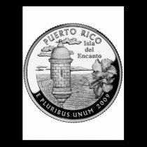 Cuarto del estado de Puerto Rico tarjetas postales