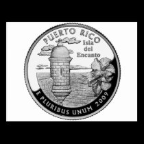 Cuarto del estado de Puerto Rico tarjetas postales