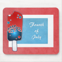 Cuarto del Popsicle Mousepad de julio Tapete De Raton