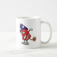 Cuarto fuego artificial taza